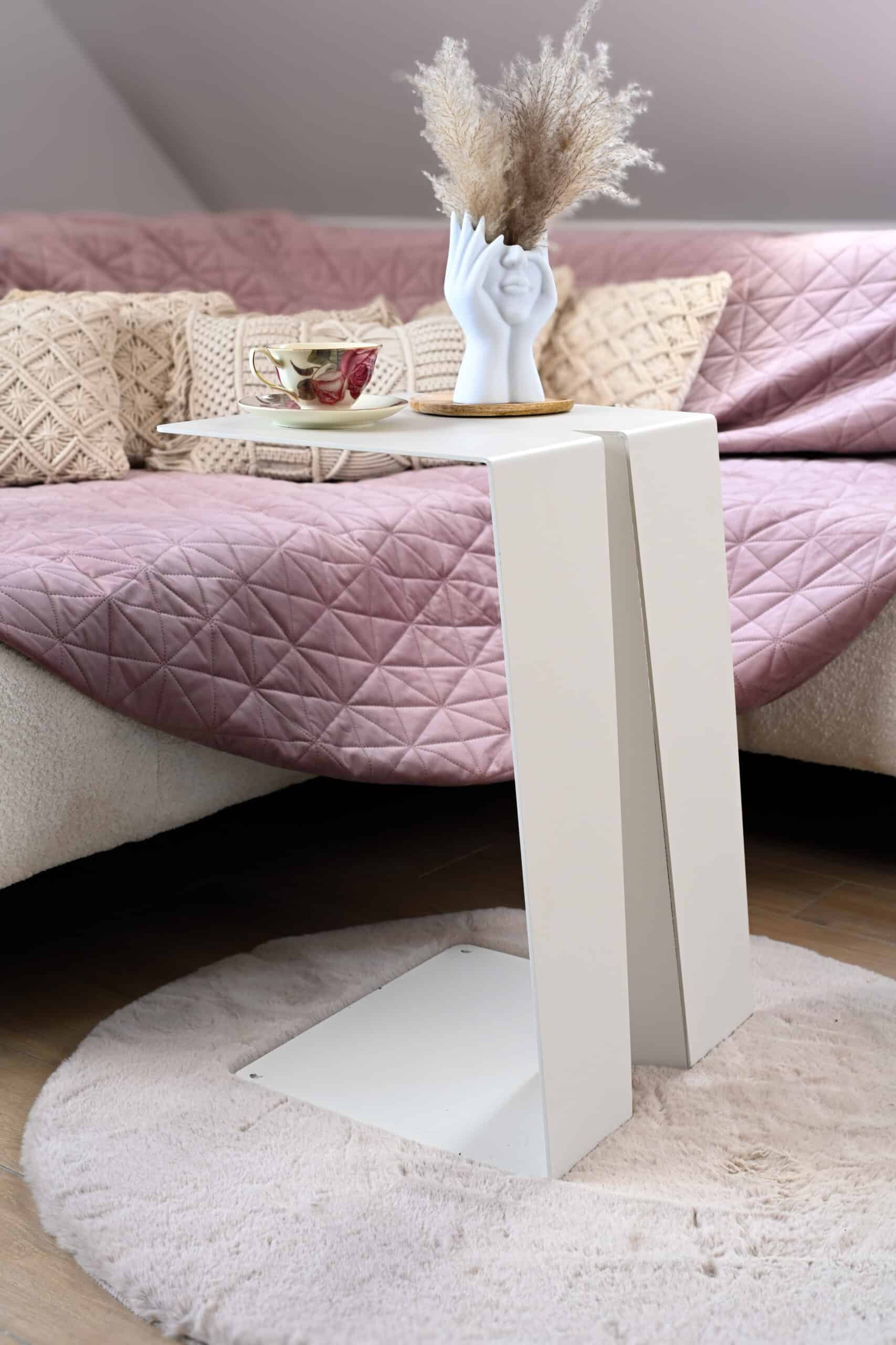 Beistelltisch Cubo | Grey White