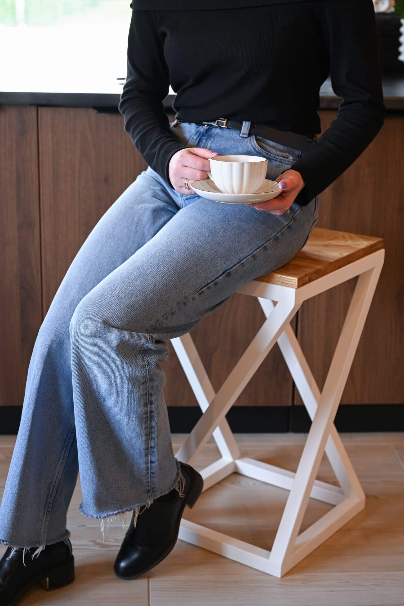 Hocker Twist | Grey White