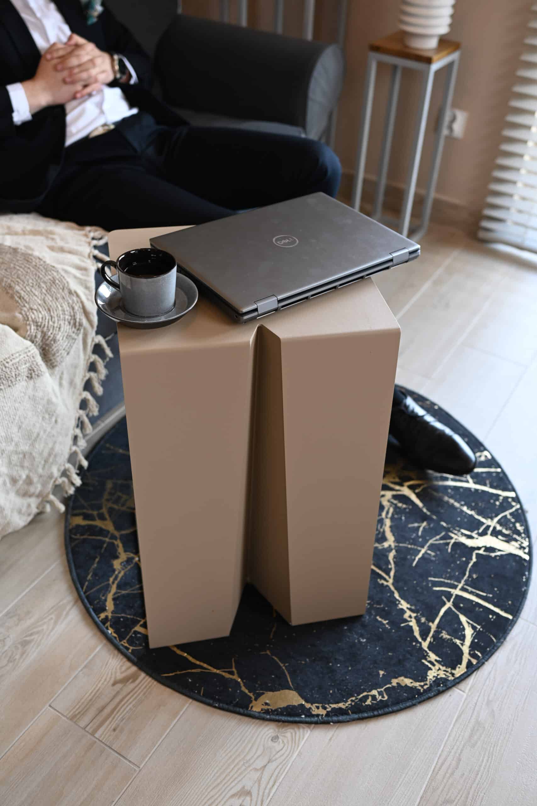 Beistelltisch Cubo | Grey Beige