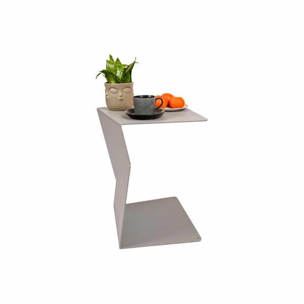 Beistelltisch Zetta | White Aluminium